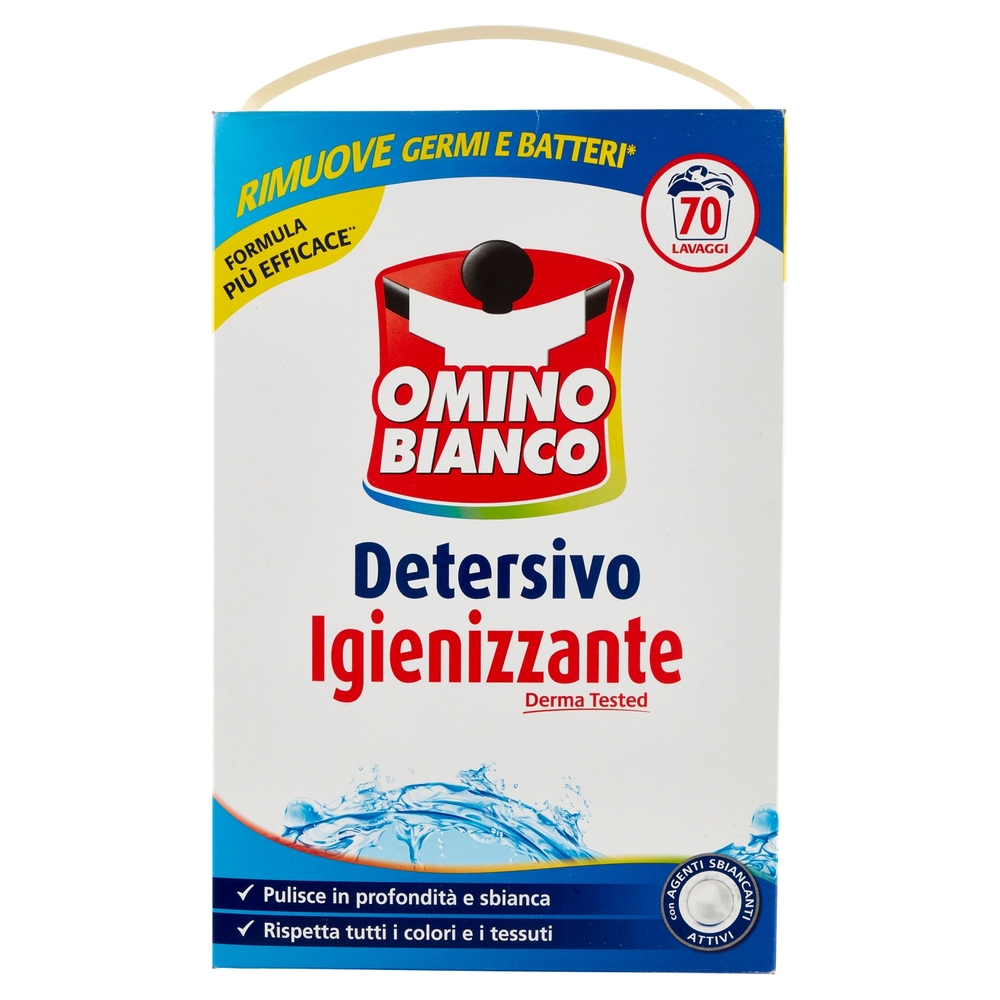 Omino Bianco Detersivo in Polvere Igienizzante 70 Lavaggi 3850 g